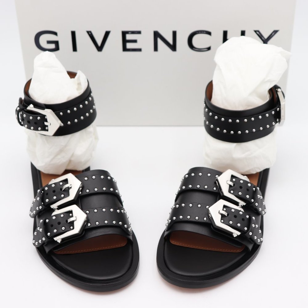 NIB Givenchy Elegant Studded Buckle Sandals